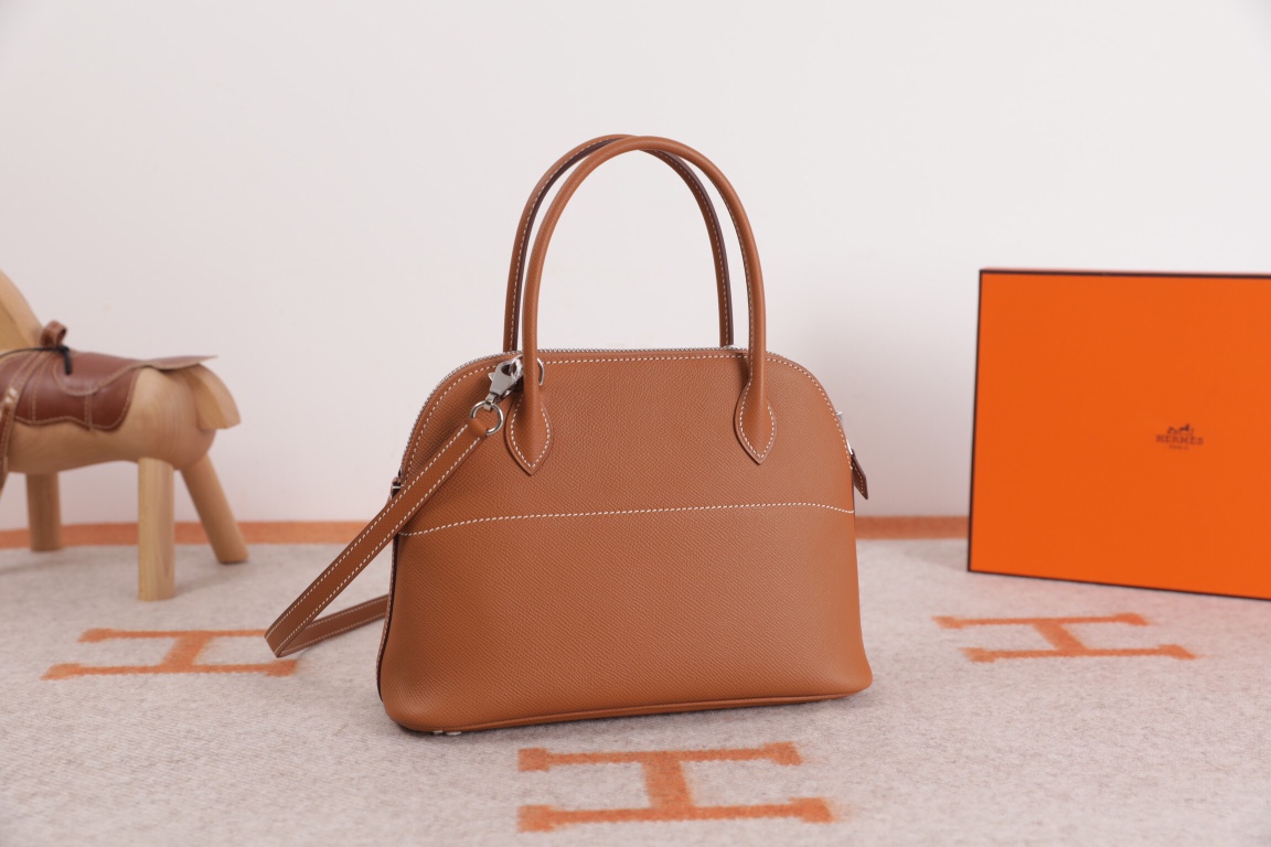 에르메스 볼리드27 골드브라운 은장 앱송